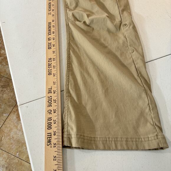 Prana Halle Nylon Stretch Standard Fit Hiking Pants Sz 18WR Brown Convertible - Picture 13 of 13